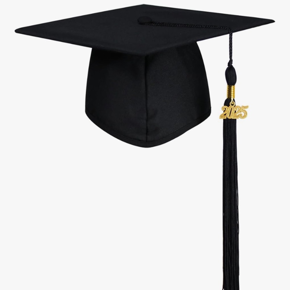 Unisex Black Graduation Cap